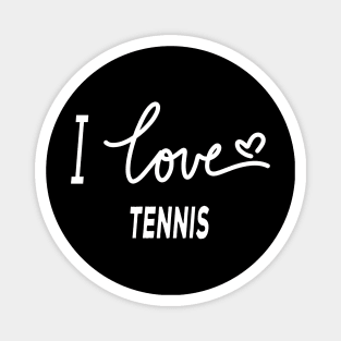 I Love Tennis Magnet